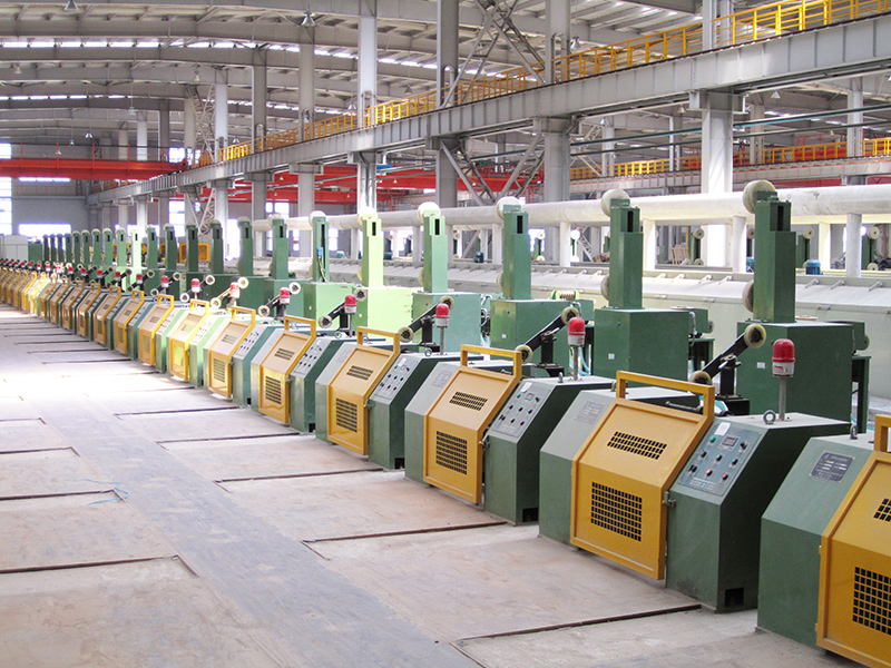 Copper plating wire take-up unit