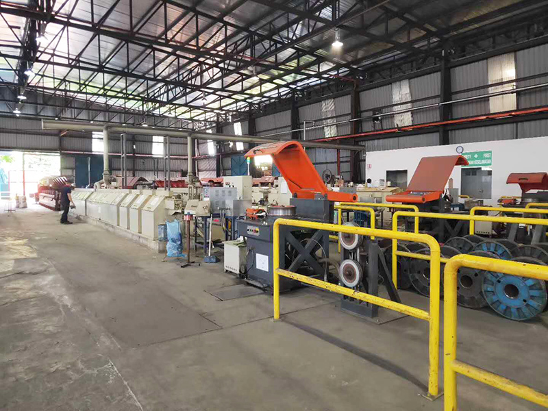 Welding wire galvanized high-speed copper plating production line
